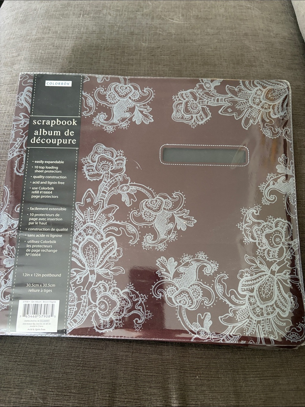 Colorbok Brown Floral Scrapbook Album